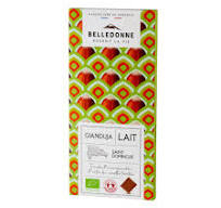 TABLETTE CHOCOLAT LAIT GIANDUJA 100G BELLEDONNE BIO
