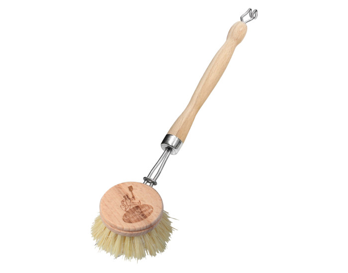 BROSSE VAISSELLE EN BOIS AVEC MANCHE